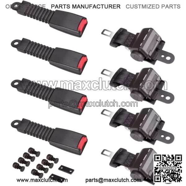 Golf Cart Seat Belts Lap Set Retractable 42" For EZGO/Yamaha/Club Car 4 Sets