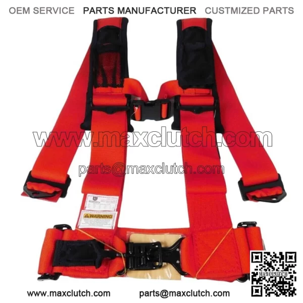 Pro Armor 4 Point 3" Harness Can-Am Maverick Commander Defender X3 1000 800 RED For: More than one vehicle