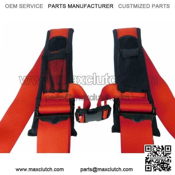 Pro Armor 4 Point 3" Harness Can-Am Maverick Commander Defender X3 1000 800 RED For: More than one vehicle - Image 3
