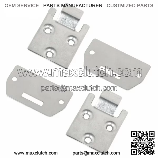 2 Sets of Seat Hinge Bottom and Plate for EZGO TXT Medalist Golf Cart 1995-up