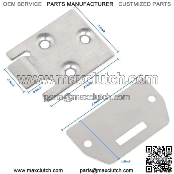 NEW Set of 2 Lower Seat Hinges and Plate for EZGO TXT/Medalist 1995 Up Golf Cart - Image 2