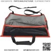 For Universal Black+Red Wire Car Seat Back Organizer Bag PU Leather+Thick Nylon - Image 2