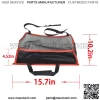 For Universal Black+Red Wire Car Seat Back Organizer Bag PU Leather+Thick Nylon - Image 3