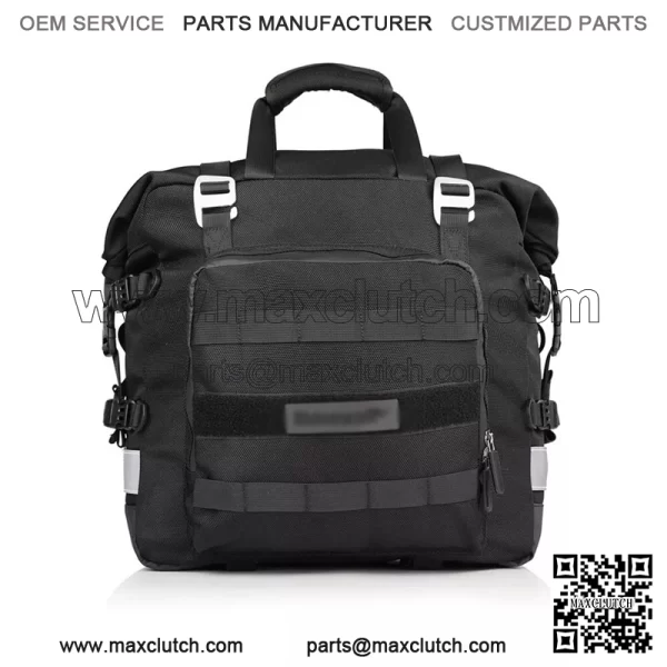 Motorcycle Side Pannier Bag Waterproof Quick Release Saddle Bag Black