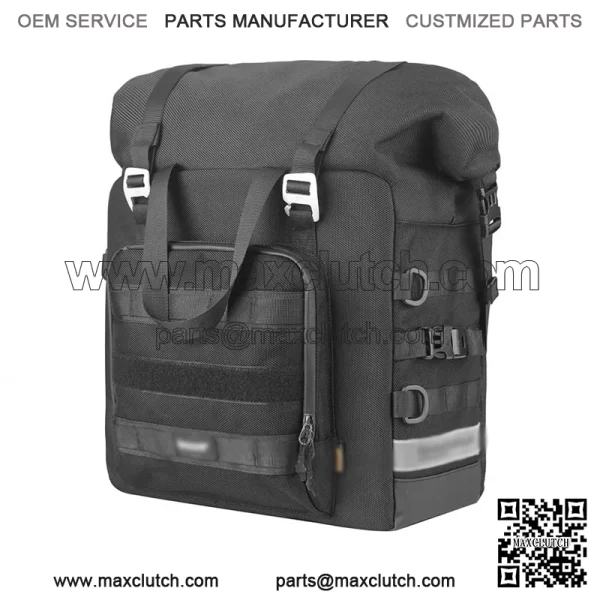 Motorcycle Side Pannier Bag 25L Waterproof Saddle Quick Release 1 Pc - Image 5