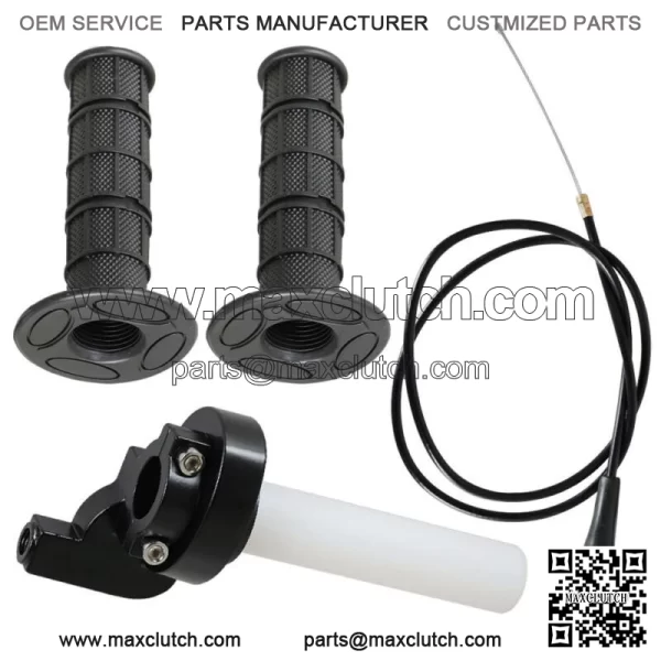 7/8" Motorcycle Twist Throttle Handle Grip with Cable 50-250CC motocross ATV For: More than one vehicle