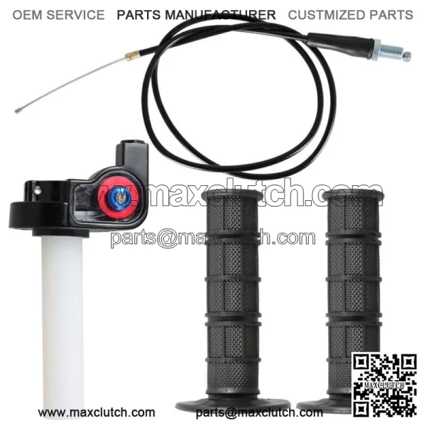 7/8" 22mm Twist Throttle Handle Grip with Cable 50-250CC ATV Dirt Bike For: More than one vehicle