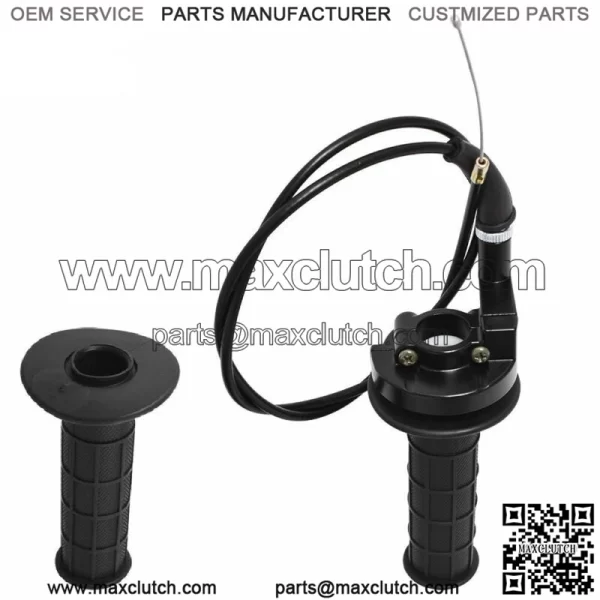 TWIST THROTTLE HAND GRIPS CABLE CLAMP FOR COLEMAN CT100U CT200U TRAIL 200 196CC - Image 3