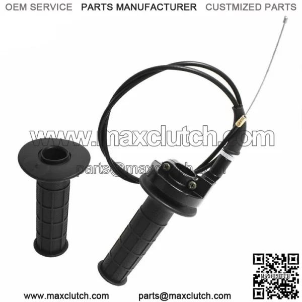 TWIST THROTTLE HAND GRIPS CABLE CLAMP FOR COLEMAN CT100U CT200U TRAIL 200 196CC - Image 4