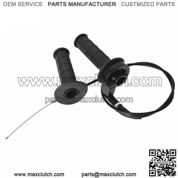 TWIST THROTTLE HAND GRIPS CABLE CLAMP FOR COLEMAN CT100U CT200U TRAIL 200 196CC - Image 5
