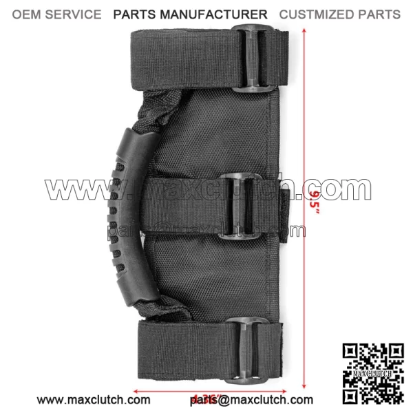 Pair PREMIUM Roll Bar Grab Handle Handles Black for Can-Am Maverick X3 Max R For: More than one vehicle - Image 2