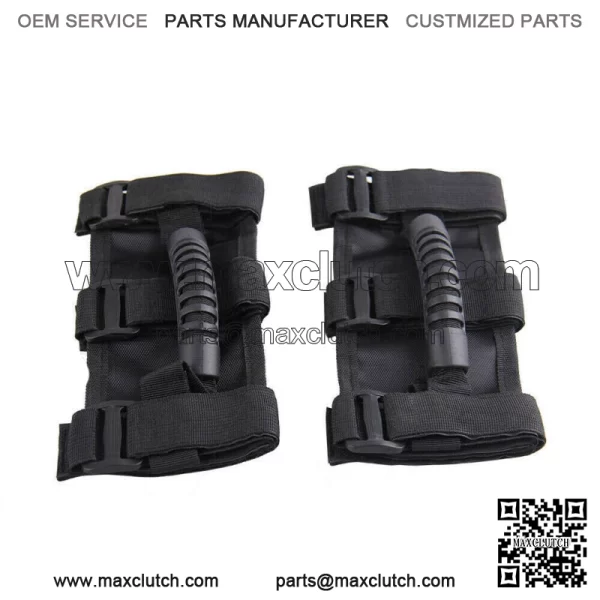 Pair PREMIUM Roll Bar Grab Handle Handles Black for Can-Am Maverick X3 Max R For: More than one vehicle - Image 3