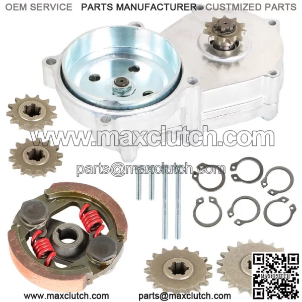 Transmission Gear Reduction Box Clutch Replace for 47cc 49cc 2-stroke 13T 14T
