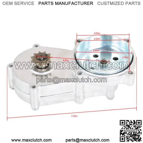 Transmission Gear Reduction Box Clutch Replace for 47cc 49cc 2-stroke 13T 14T - Image 2