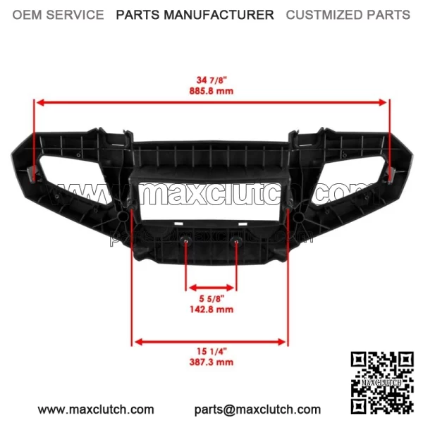 Front Bumper & Panel For Polaris Sportsman 700 2005-2007 Brush Guard Bumper For: Polaris Sportsman 800 - Image 3