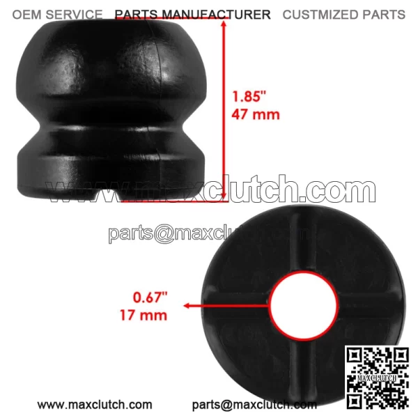 2 Front Strut Shock Bumper fits Polaris Sportsman 570 2014 2015 17.8MM ID For: Polaris Sportsman 570 - Image 2