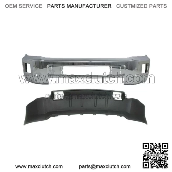 Front Chrome Bumper + Valance For 2015-2019 Chevy Silverado 2500HD 3500 (For: More than one vehicle)