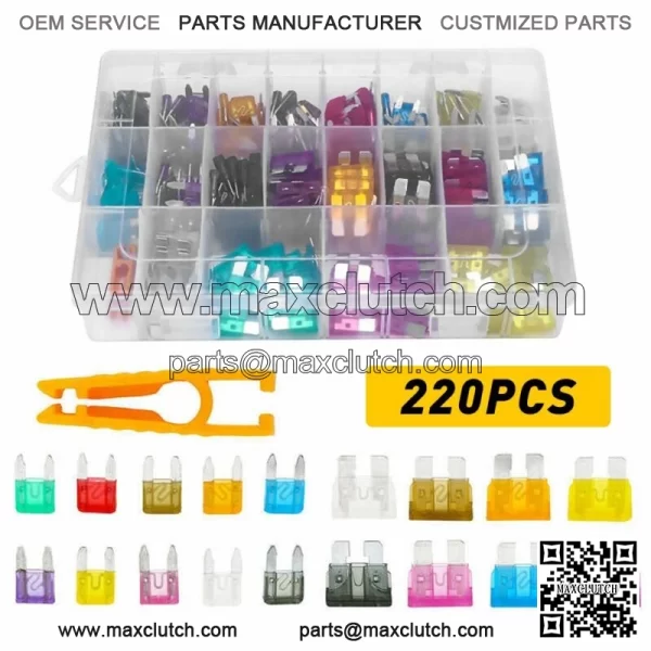 220X Car Blade Fuse Assortment Assorted Kit Blade Auto Truck Automotive Parts (For: Ford F-150)