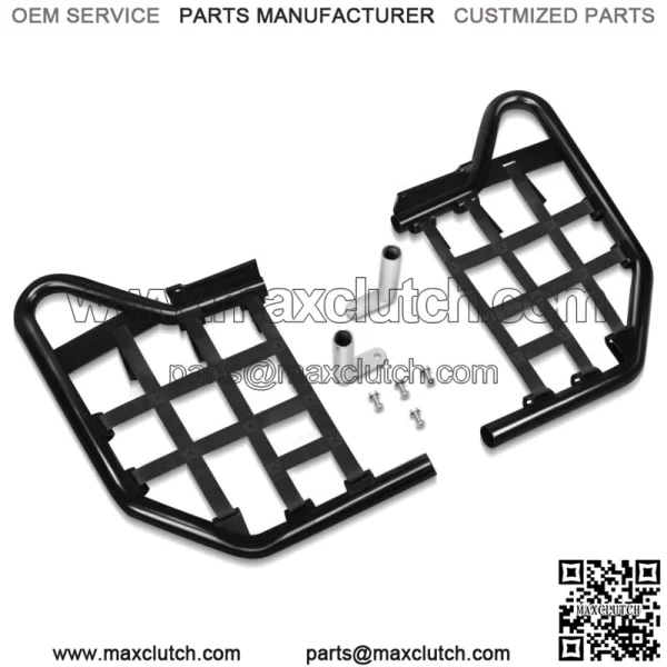 Nerf Bars For Yamaha 700 YFM 700 YFM700R Black W/ Black Net For: More than one vehicle