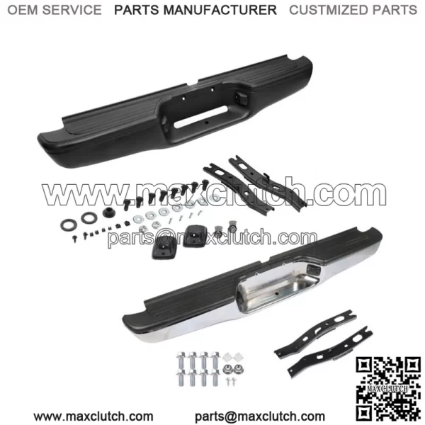 Fit For 1995-2004 Toyota Tacoma Truck Complete Steel Rear Step Bumper Assembly