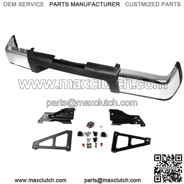 For 2007-2013 Chevy Silverado GMC Sierra 1500 Truck Chrome Rear Bumper Assembly - Image 2