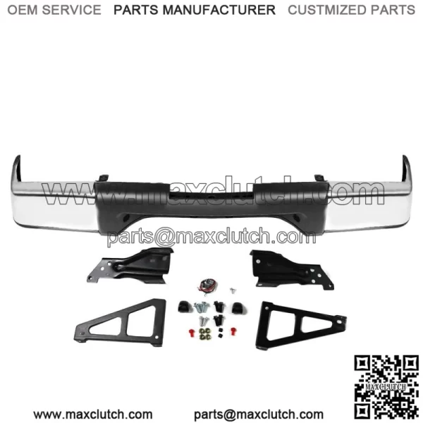 For 2007-2013 Chevy Silverado GMC Sierra 1500 Truck Chrome Rear Bumper Assembly - Image 3