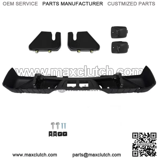 Rear Step Bumper For 2007-2013 Toyota Tundra Assembly w/ Park Sensor Holes Black - Image 3