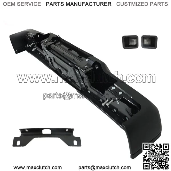 Rear Step Bumper For 2017-2019 Ford F250 F350 Super Duty w/ Sensor Holes Black - Image 3