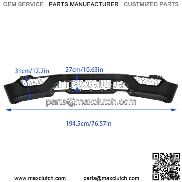 For 2021 2022 2023 Ford F150 F-150 Steel Front Bumper Without Sensor Hole - Image 3
