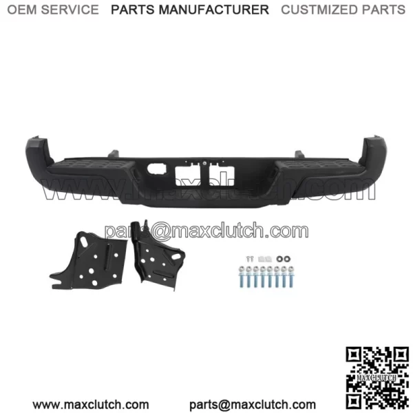 Powdercoated Black For 2016-2023 Toyota Tacoma Rear Step Bumper W/o Sensor Holes - Image 2