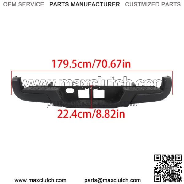Powdercoated Black For 2016-2023 Toyota Tacoma Rear Step Bumper W/o Sensor Holes - Image 3