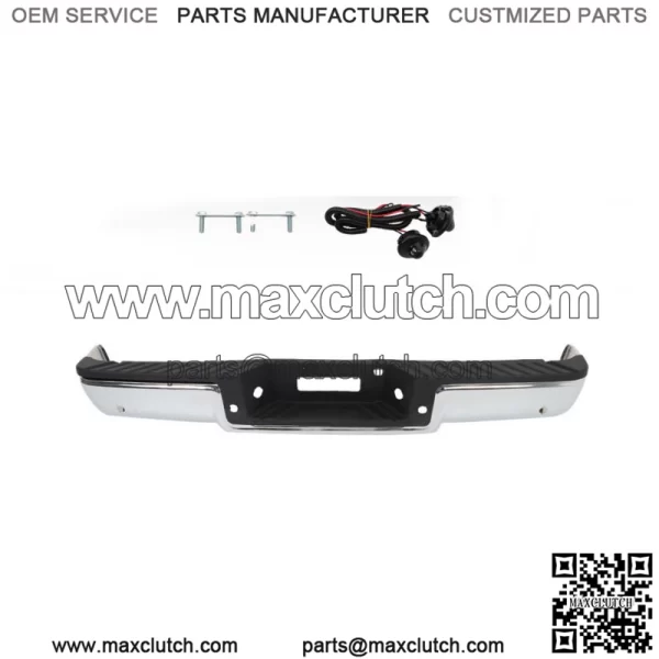 Chrome Complete Rear Bumper Assembly For 2006-2008 Ford F150 w/ Park Assist