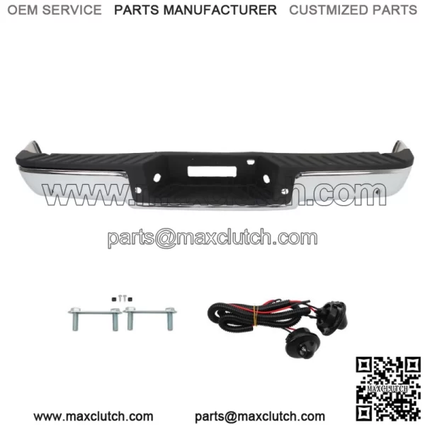 Chrome Complete Rear Bumper Assembly For 2006-2008 Ford F150 w/ Park Assist - Image 2