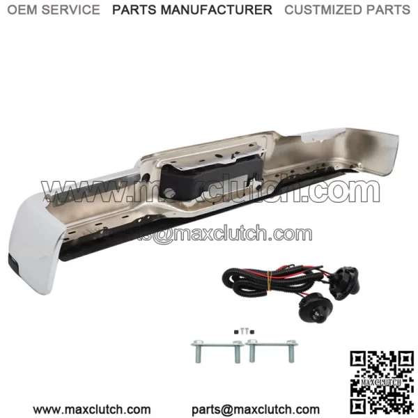 Chrome Complete Rear Bumper Assembly For 2006-2008 Ford F150 w/ Park Assist - Image 3