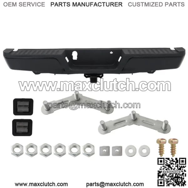 Steel Rear Step Bumper Assembly For 2015-2020 Ford F-150 w/ Max Tow FO1103188 - Image 2
