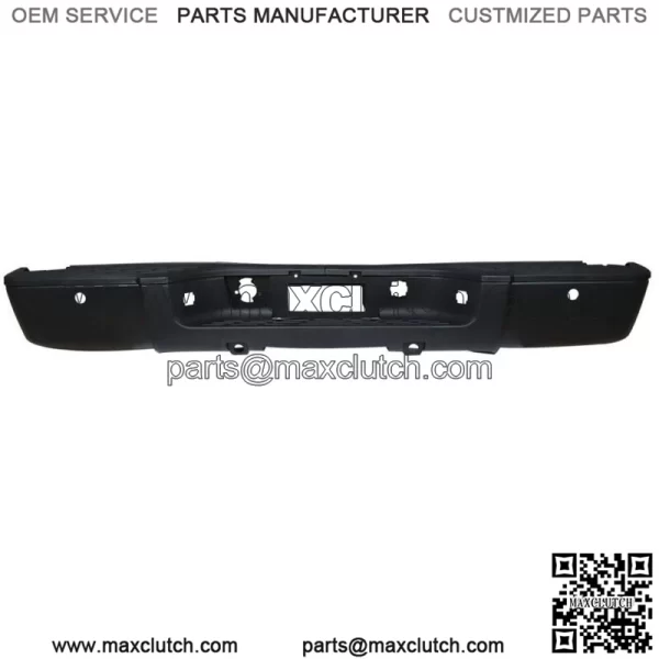 Black Rear Bumper Assembly For 2007-2013 Chevy Silverado 1500 w/Sensor Holes