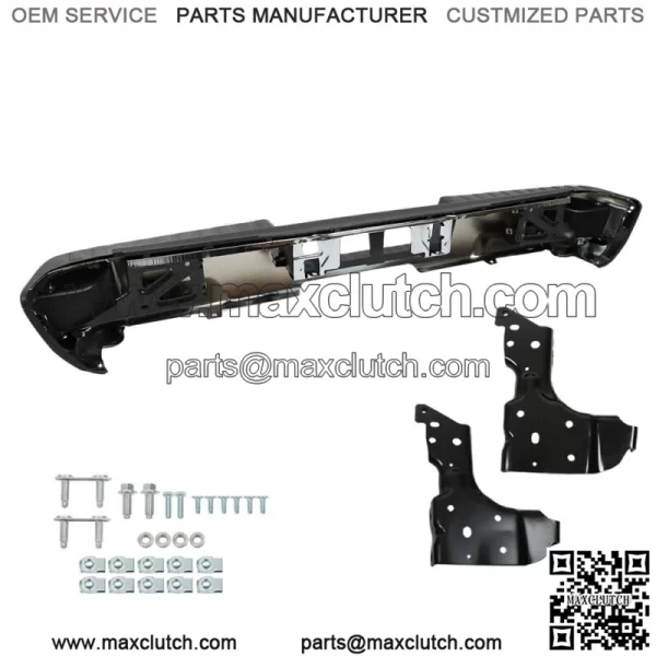 Chrome Rear Bumper Assembly For 2014 -2018 Chevy Silverado Sierra 1500 W/ Park - Image 3