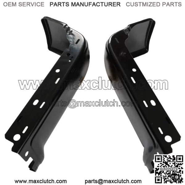 Steel Rear Bumper Ends For 2009-2014 Ford F-150 LH RH Pair Primered Set Black - Image 2