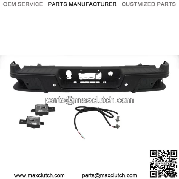 Steel Rear Step Bumper For 2019-2021 Chevy Colorado GMC Canyon With Sensor Holes