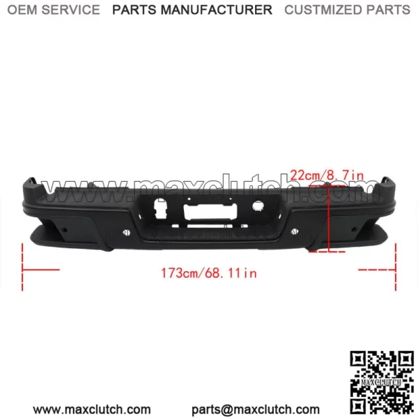 Steel Rear Step Bumper For 2019-2021 Chevy Colorado GMC Canyon With Sensor Holes - Image 3