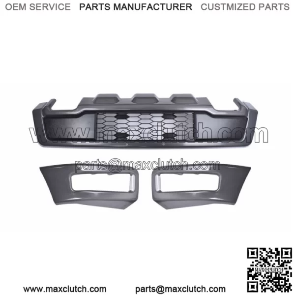 For 2018 2019 2020 Ford F-150 Gray Raptor Style Steel Front Bumper Assembly Kit