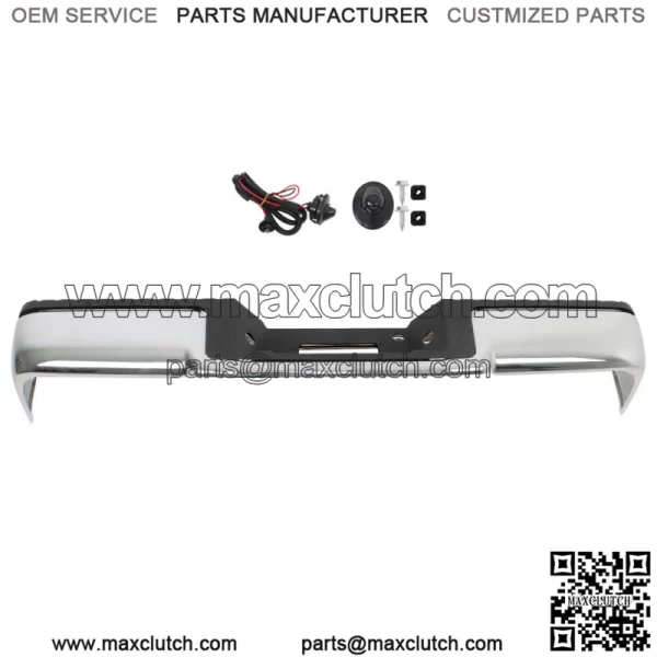 For 2004-06 Ford F-150 Fleet Side Steel Chrome Rear Step Bumper W/o Sensor Holes - Image 3
