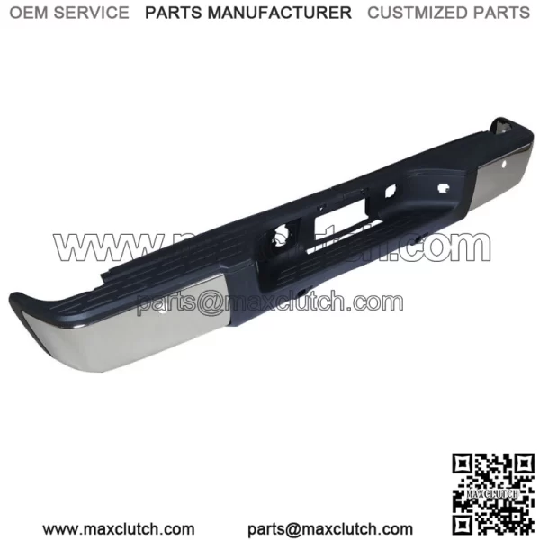 Rear Bumper Assembly Fit For GMC Sierra & Chevrole Silverado 1500 2007-13 Chrome - Image 3