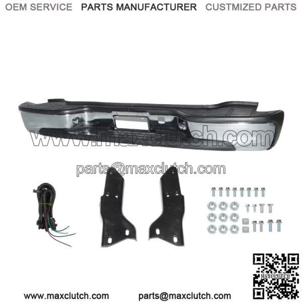 For 2000-2006 Chevy Tahoe Suburban / Yukon XL 1500 Complete Chrome Rear Bumper - Image 2