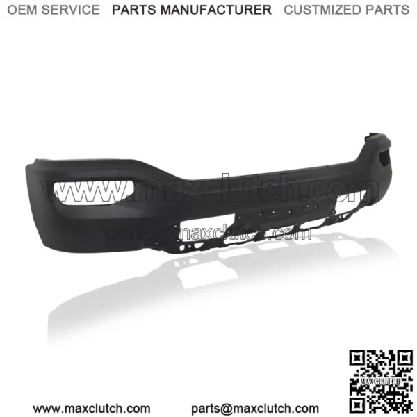 Black Steel Front Bumper Without Sensors Holes For 2016-2018 Sierra 1500 Painted