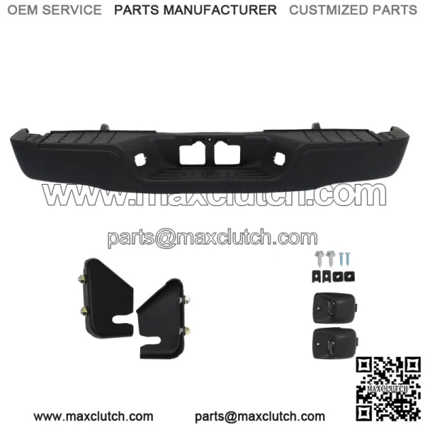 Rear Step Bumper Assembly Black Steel For 2007-2013 Toyota Tundra TO1103115 - Image 2