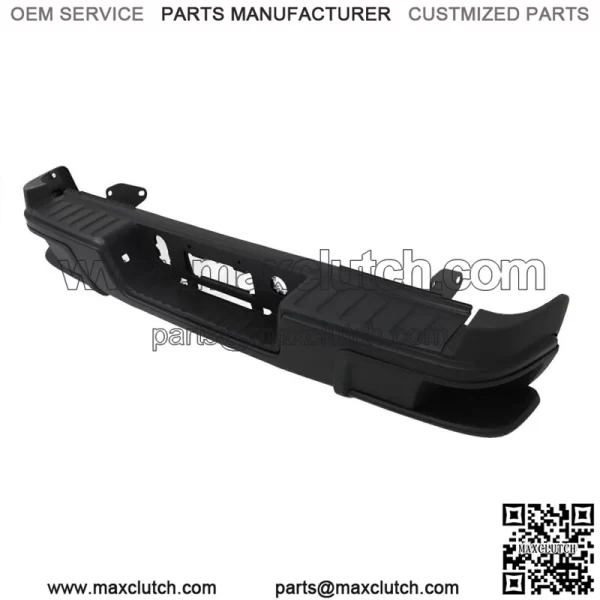 For 2015-2019 Chevy Colorado W/o Sensor Holes Black Steel Rear Step Bumper - Image 3
