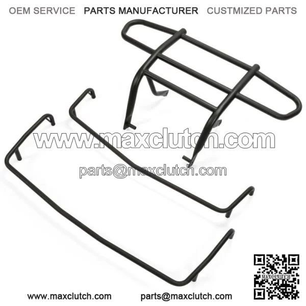 Front Bumper Brush Guard Protector & Racks For 2007-up Polaris Sportsman 90/110 (For: Polaris)