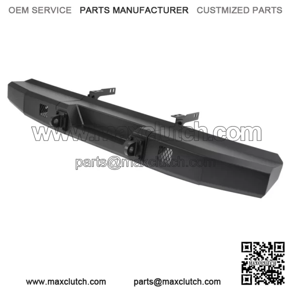 Rear Bumper Steel W/ Lights holes For Polaris Ranger 1000 /XP 1000 2018-2024 New (For: Polaris)