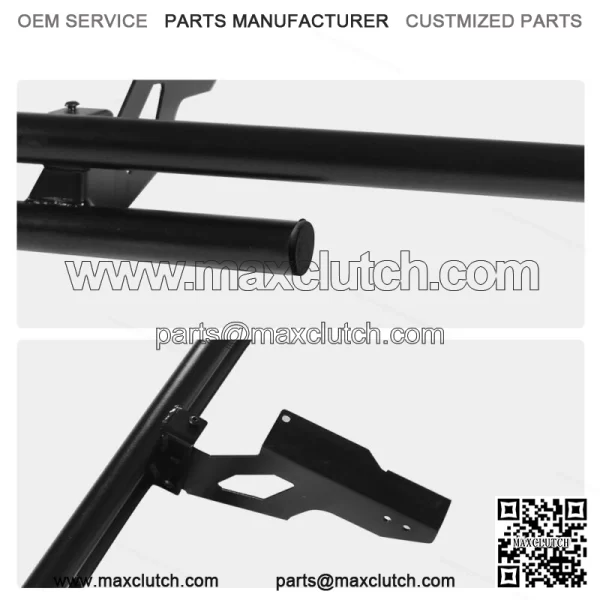 Rear Double Tube Bumper For 2018-2022 Polaris Ranger XP 1000 North Star Edition (For: Polaris) - Image 5